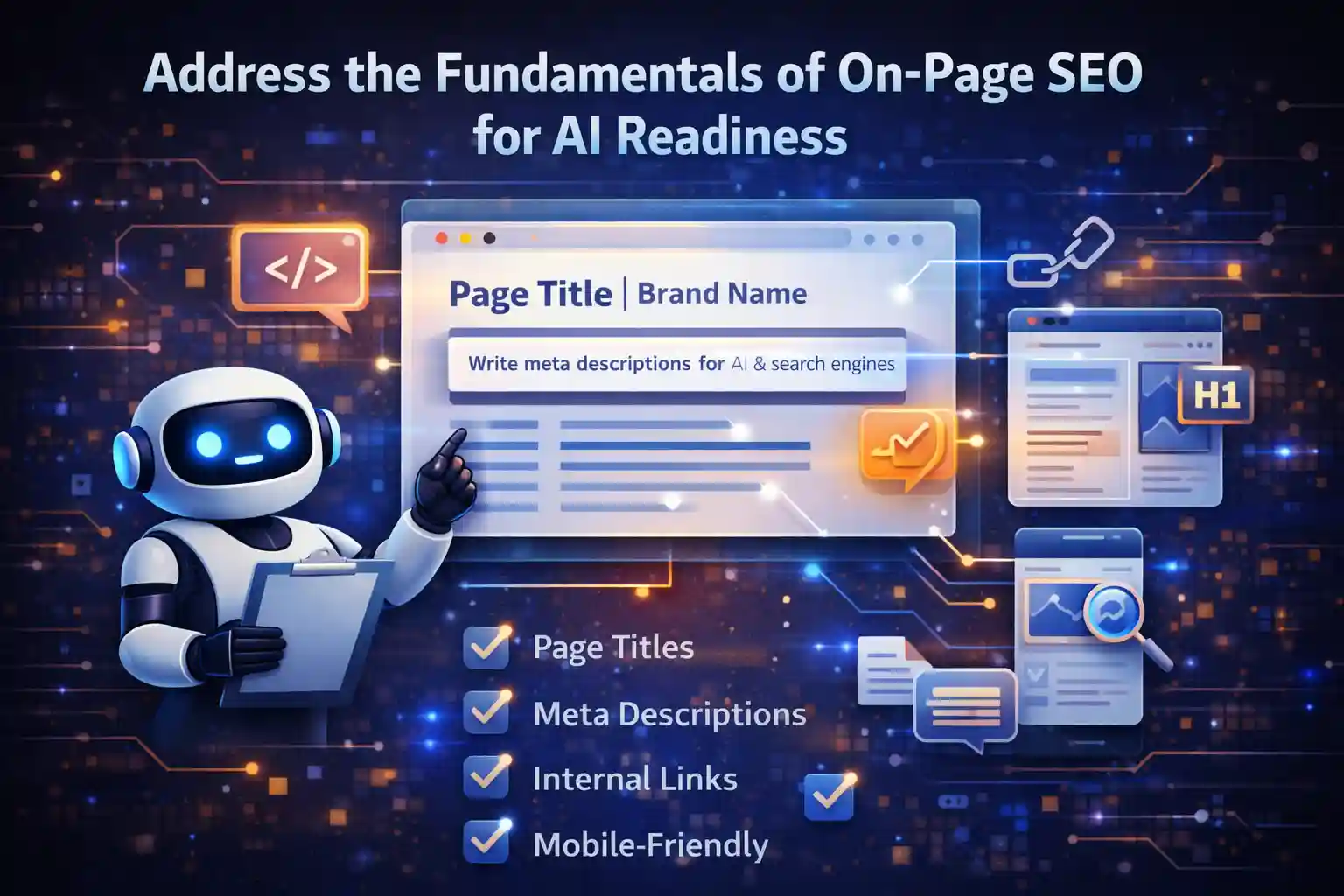 Address the Fundamentals of On-Page SEO for AI Readiness