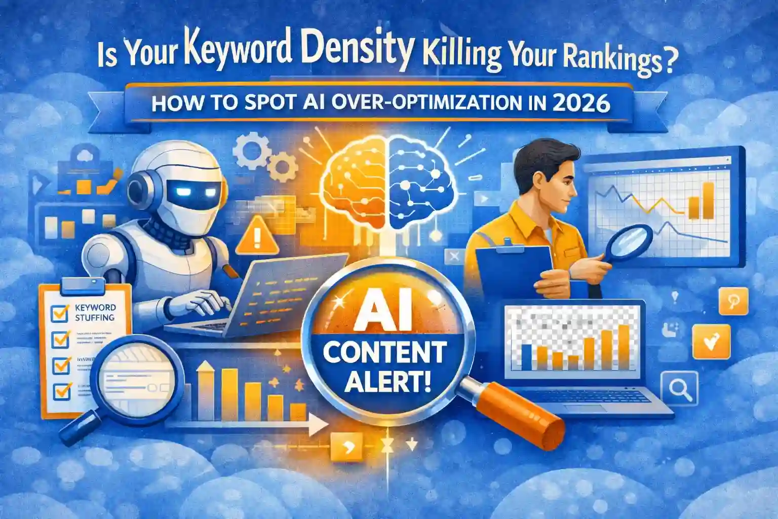 AI over-optimization and keyword density issues affecting SEO rankings in 2026